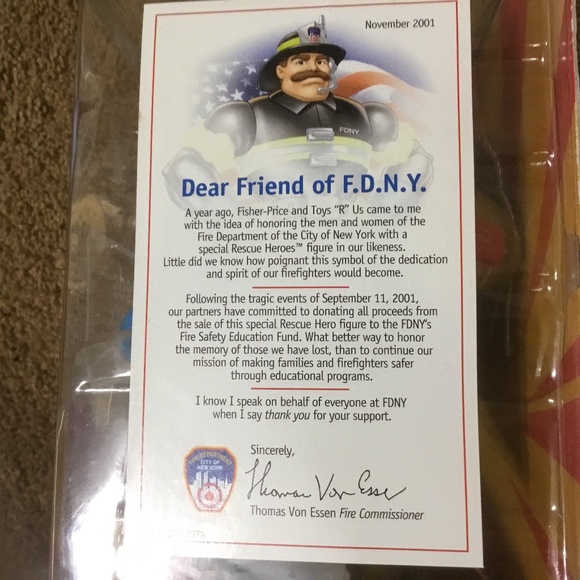 FDNY RESCUE HEROES BILLY BLAZE - Special Edition 2001 - Picture 2 of 8